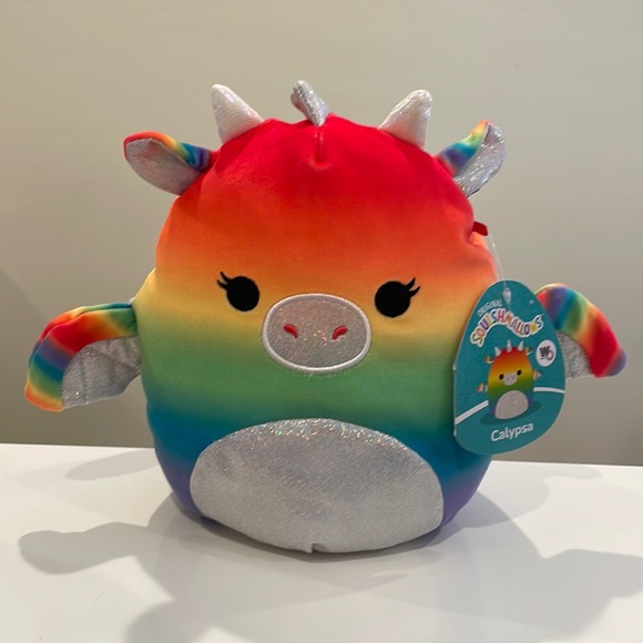 Squishmallows Other - NWT 8” Calypsa the Rainbow Dragon Pride 🌈 Squishmallow